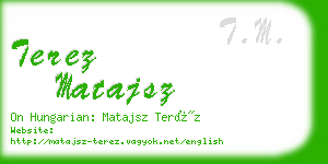 terez matajsz business card